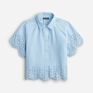 NWOT J. Crew Pleated Poplin Shit